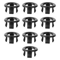 10x Basin Sink Overflow Cap Hole Insert Cap Sink Overflow Cover, Sink Overflow Ring for Restroom Bathtub Bathroom Hotel