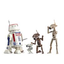 Star Wars Black Series Collector Mandalorian Mechanical Droid 4-Pack Figures R5-D4, BD-72, gray