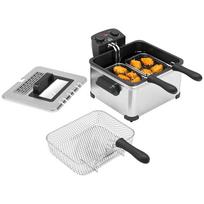 Deep Fryer, 5 L Oil Capacity, Timer, Viewing Window, 2000W Power, Silver-Colored 49.5 x 35 x 23 cm sidabras