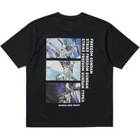 UNIQLO x Mobile Suit Gundam 45th Anniversary Collaboration SS25 Letter Print Robot Pattern Crew Neck Short Sleeve T-Shirt Unisex T-Shirt 480142-09 L gray