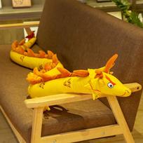 Simulation dragon doll plush toy red Chinese dragon throw pillow children's doll Shenlong cloth doll birthday gift 200cm（0.85kg）