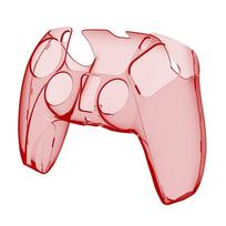 Crystal Gamepad For PS5 Game Controller Shell Protector Protective Cover Protective Case skaidri