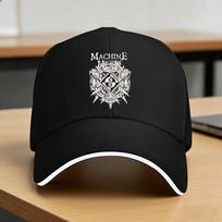Machine Head Lion Baseball Cap  Hunting Camping Breathable Trucker Hat Men Women y2k Funny Design Baseball Caps One Size black