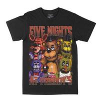 Five Nights At Freddy's horror graphic Tee Unisex Short Sleeve Shirt S-5XL M brown