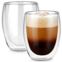Double-walled thermal glasses for coffee and tea 370 ml 2 pcs.