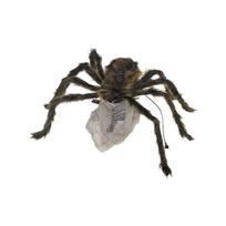 Bendable Legs Halloween Giant Spider Scary Spider Props Prank Prop Plush Spider  Indoor Party 1pc gray