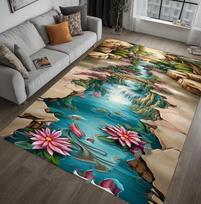 Optical Illusion Rug 3d Hole in Floor Optical Illusion Rugs, 3d Optical Illusion Rugs for Living Room 40X60cm