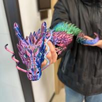 35.4Inch-sized giant movable figure3D Print Chinese Dragon Collectible Ornament | Articulated fantasy decoration Flexible Desktop 35.43Inch / 90centimeter
