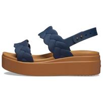Crocs Brooklyn Austos Platformos Sandalai 'Mėlyni Rudi' Moteriški 209977-410 38-39 tamsiai mėlyna spalva