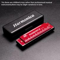 Beginner 10 Hole Diatonic Harmonica Key C with Case Musical Instrument for Students Kids Party Favor Guest Gift Set Pack Kit