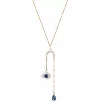 Swarovski Symbolic Evil Eye Rose Gold Tone Necklace 5425861 juoda