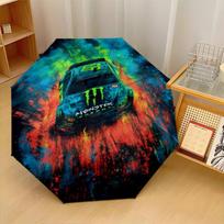 Monster Energy Print 8?Ribs Automatic Umbrella Wind Resistant Lightweight Folding Umbrella For Outdoor Travel