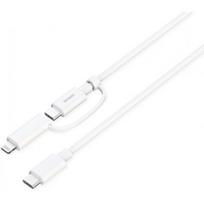 Deltaco IPLH-442-1 USB-C / Lightning 1m baltas