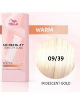 Wella tonuojantys plaukų dažai Wella Shinefinity Zero Lift Glaze Warm Chroma Gold Color 09/39, 60ml