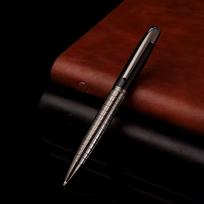 Business style metal ballpoint pen, rotating signature pen, suitable for office use brown