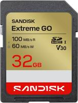 SANDISK 32GB Extreme GO UHS-I U3 V30 SD memory card (SDSDXGN-032G-GNCIN)