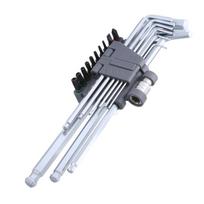 20Pcs Wrench Set Hex Key Set Long Arm Balling End Key Set Tool for Hex Head Screws for Home Repair 1 gray
