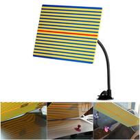 Dent Reflector Board, Dent Reflector Line Board Paintless Dent Repairing Tool Paintless Dent Removal Tools Dent Repair with   Holder for Car yellow