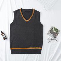 Cosplay Kostiumas Magijos Mokykla Hufflepuff Ravenclaw Slytherin Burtininkas V formos iškirptė Megztinis Uniforma Dryžuotas Medvilninis Berankovis Megztas Liemenė S black