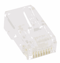 Deltaco RJ45 Cat5e Connector 20-pack transparent