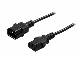Deltaco Power cord IEC C13 - IEC C14 2m black