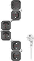 Logilink LPS277 5AC 1.5m White/Black