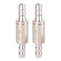 2PCS Stainless Steel Air Valves For Aquarium Tubing CO2 Regulators High Pressure Check Valves Carbon Dioxide Diffuser 1