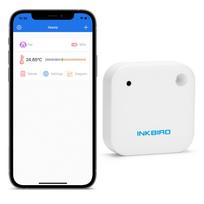 INKBIRD IBS-TH2 Bluetooth Magnetic Temperature Sensor Indoor IPX4 Waterproof Remote Control Thermometer Gauge with Alarm As Picture blue