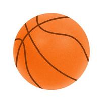 Tylus Krepšinio Kamuolys Aukšto Atšokimo Mažo Triukšmo Vidaus Vaikams Driblingo Treniruotės Nepadengtas Didelio Tankio Putplastis Mažyliams Sporto Praktika Atšokantis Kamuolys 24cm orange