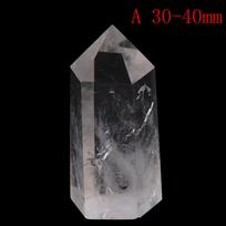 1PC Natural Crystal Clear Point Healing Stone Quartz Transparency Quartz  Hexagonal Prisms 50-80mm Obelisk Wand Stone Home Decor black