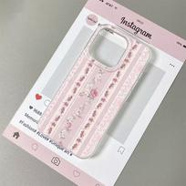 Lace Flower Phone Case For IPhone 11Pro 13 15 PIus 14 12Pro 16 17 Pro Max Case 17Air Case Clear Soft Shockproof Cover Cases iphone 17 Air white