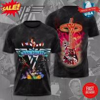 Vintage Rock Band Van Halen 3d Print T-shirt Men Women Fashion Casual Short Sleeve Tshirt Kids Tops Tees Mens Clothing Fan New S gray