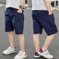 Boys' Chic Pants, Summer Thin Five-point Pants, Children's Pants, Fashion Loose Shorts 170 tamsiai mėlyna spalva