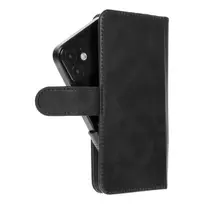 OEM Universal book case COMMON size S for IPHONE 12 / 13 / SAMSUNG S6 / A5 2016 / XCOVER 4 / S22 / HUAWEI P8 2017 black