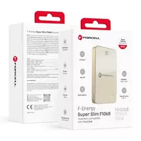 Forcell F-Energy SuperSlim F10K8 Power Bank | 10,000 mAh | 15W | PD, QC | USB-C, MagSafe | gray