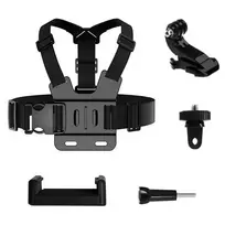 OEM GoPro Chest Strap set of accessories 5in1 for GoPro, DJI, Insta360, SJCam, Eken sports cameras (GoPro 5 in 1 chest strap)
