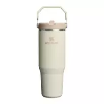 Stanley Thermo mug with straw The IceFlow Flip Straw 2.0 Tumbler 0.89L in cream color