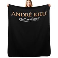 Andre Rieu Album Andre Rieu Throw Blanket Fuzzy Plush Throw Blanket for Sofa Chair Size: 75*100cm, Weight: 230 GSM black