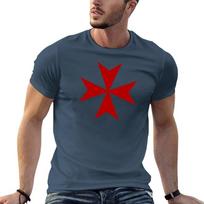 Maltese Cross Knights Templar Holy Grail The Crusades Tshirt Anime T Shirts Oversize T Shirts For Unisex Cotton Tshirt S