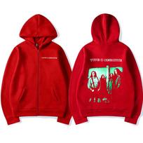 Rock Band Type O Negative 1996 All You Need Is Blood Zip Up Hoodies Gothic Vintage Zipper Sweatshirts Men'S Women Jackets Hoodie S red