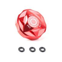 Fork Fork Shoulder Covers Bike Suspension Fork Caps Bicycle Fork Cap Cover Bike Front Cap Plug raudona
