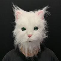 Pliušinė Pelės Katės Kaukė Visas Veidas Gyvūno Kailis Hamsteris Katės Šalmas Latekso Kaukė Helovino Karnavalo Šventė Cosplay Kaukės Kostiumo Rekvizitas Suaugusiems įvairiaspalvis