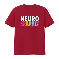 Neuro Sparkly Neurodivergent Adhd T Shirt Vintage Designer Clothes Stylish Top For Everyday Wear Unisex Casual S brown