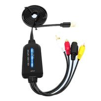 Black VHS VCR To Digital Converter ABS USB Video Converter  Video Conversion