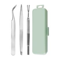 1Set Tick Remover Tool Tweezers for Dogs Cats Pet Human, Professional Flea and Tick Removal Tweezers, Tick Extractor Accessories white