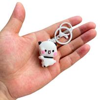 Kawaii Cartoon Panda Bubu and Dudu Hug Magnetic Pendant Keychain Bubu and Yier Magnetic Keychain Backpack Omaments Gift Toy brown
