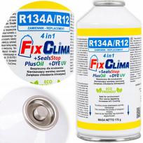 R134A šaltnešio dujos automobilio oro kondicionieriaus papildymui, 4-in-1 Fix Klimy