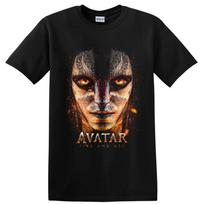 Avatar Fire and Ash Jake Sully Movie T Shirt Fiery Warrior Graphic Tee Portrait S brown
