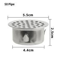 Round Hole Gutter Guard Net Heavy Duty Stainless Steel Anti Clogging Secondary Drainage for Residential Roof Rain Gutter 50
