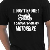 I Dont Snore Bikers Superbike Biker Comedy Mototrbike Herren T Shirt Gre S Xxl Vintage Fashion Slightly Stretched S